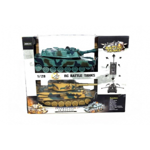 1:28 Танковый бой Zegan Abrams M1A2PK vs German Tiger, 2.4Ghz - ZG-99823